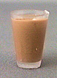 Dollhouse Miniature Glass Of Chocolate Milk